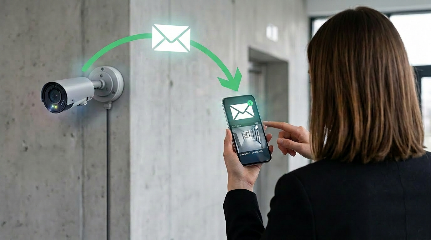 画像定期送信機能によりメールで定期監視