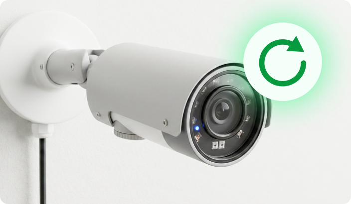 定期再起動で安定した監視運用が可能